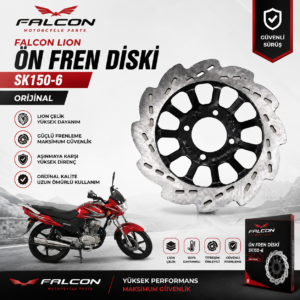 FALCON LION ÇELİK SK150-6 ÖN FREN DİSKİ ORİJİNAL